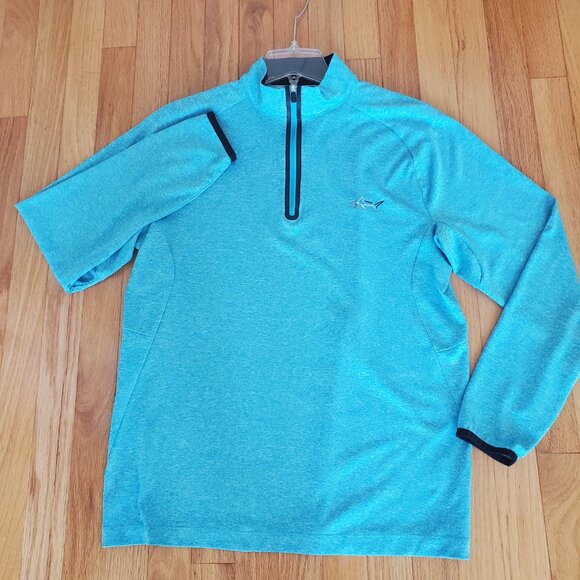 Greg Norman for Tasso Elba 1/4 zip long sleeve golf shirt pullover size small - Picture 8 of 11